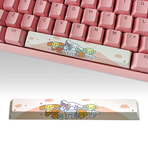 Custom Japanese Anime Spacebar PBT 6.5U Keycaps, kompatibel mit Cherry MX Switches Mechanische Tastatur, DIY Keycap, Cute Kawaii Key Caps, OEM Profile Key Cap (Cinnamoroll-2) von POPKEEY