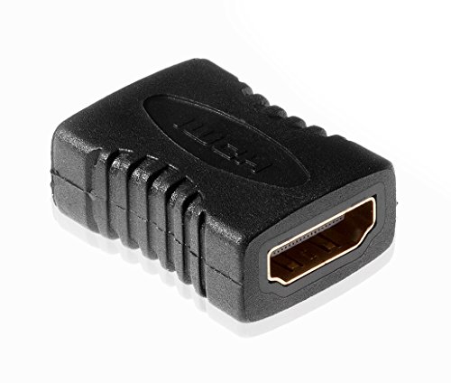 POPPSTAR HDMI Adapter Kupplung (Buchse auf Buchse, Full HD 1080p, 4k UHD 2160p), vergoldete Kontakte von POPPSTAR