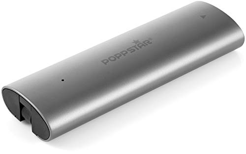 Poppstar M.2 NVMe SSD Gehäuse PCIe (USB-C, M-Key und B&M-Key / Modellgröße 2230 / 2242 / 2260 / 2280) USB-Adapter inkl. Wärmeleitpad von POPPSTAR