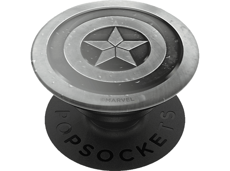 POPSOCKETS PopGrip Captain America Monochrome Handyhalterung, Mehrfarbig von POPSOCKETS