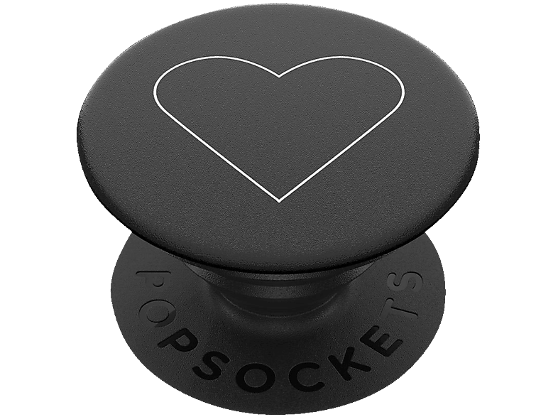 POPSOCKETS PopGrip Handyhalterung, White Heart Black von POPSOCKETS