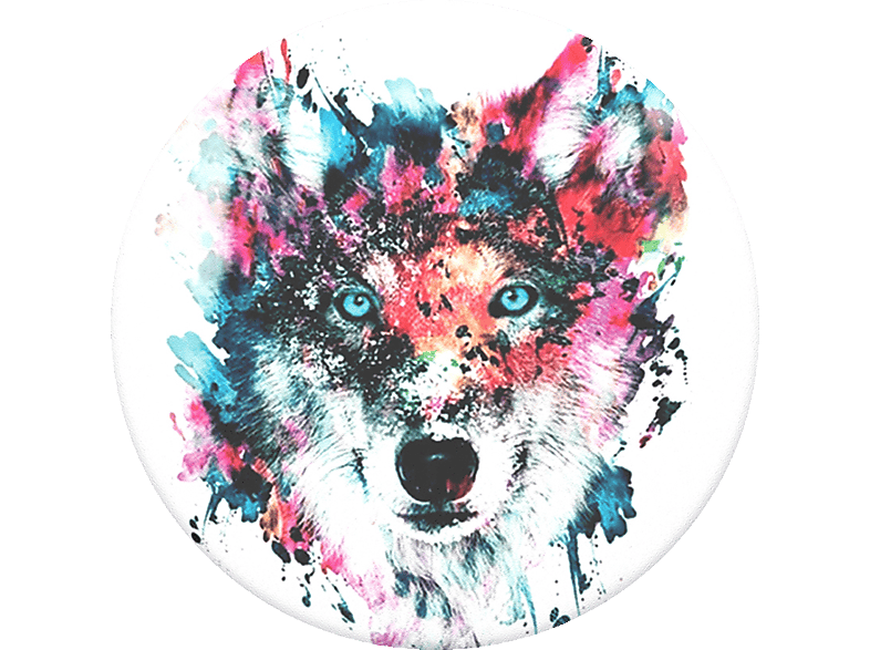 POPSOCKETS PopGrip Wolf Handyhalterung, Mehrfarbig von POPSOCKETS