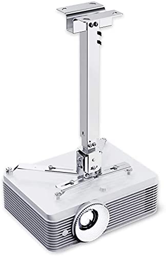 POPTONG Universal ausziehbare Deckenprojektorhalterung, höhenverstellbare Projektion, Weiß POPTONG Universal ausziehbare Deckenprojektorhalterung, höhenverstellbare Projektion, Weiß von POPTONG