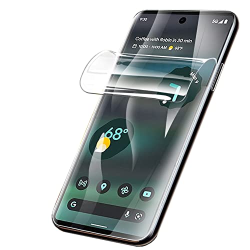 PORRVDP [2 Stück] Schutzfolie für Google Pixel 6a 5G (KEIN Glas) 3D Nano-Tech Folie [100% Fingerabdrucksensor] [Hohe Empfindlichkeit] [HD Klar] [Anti-Kratzer] Transparente Displayschutzfolie von PORRVDP