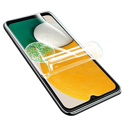 PORRVDP [2 Stück] Schutzfolie für Samsung Galaxy A14 5G 4G (KEIN GLAS) 3D Nano-Tech Folie [100% Fingerabdrucksensor] [Hohe Empfindlichkeit] [HD Klar] [Anti-Kratzer] Transparente Displayschutzfolie von PORRVDP