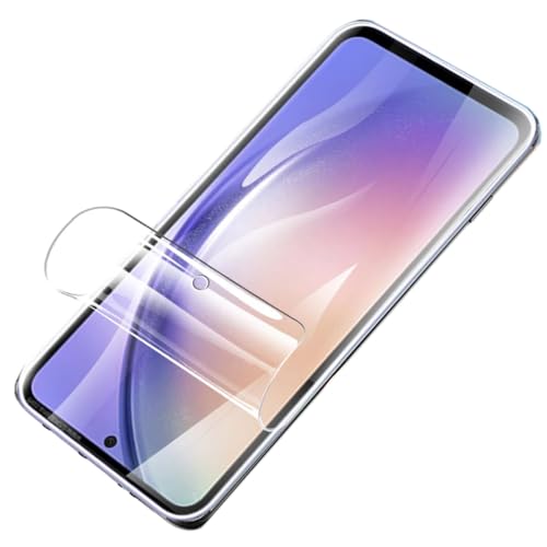 PORRVDP [2 Stück] Schutzfolie für Samsung Galaxy A35 5G (KEIN GLAS) 3D Nano-Tech Folie [100% Fingerabdrucksensor] [Hohe Empfindlichkeit] [HD Klar] [Anti-Kratzer] Transparente Displayschutzfolie von PORRVDP
