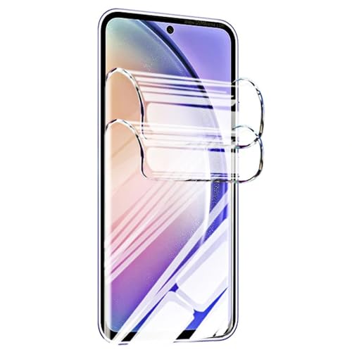 PORRVDP [2 Stück] Schutzfolie für Samsung Galaxy A54 5G (KEIN GLAS) 3D Nano-Tech Folie [100% Fingerabdrucksensor] [Hohe Empfindlichkeit] [HD Klar] [Anti-Kratzer] Transparente Displayschutzfolie von PORRVDP