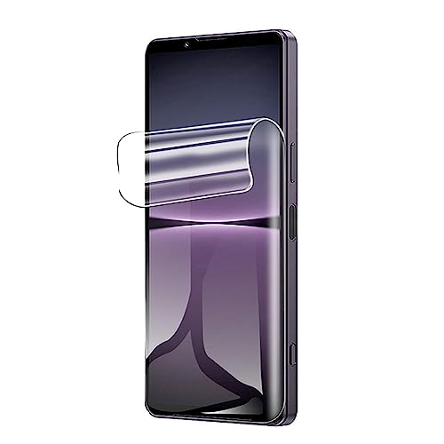 PORRVDP [2 Stück] Schutzfolie für Sony Xperia 10 V (KEIN GLAS) 3D Nano-Tech Folie [100% Fingerabdrucksensor] [Hohe Empfindlichkeit] [HD Klar] [Anti-Kratzer] Transparente Displayschutzfolie von PORRVDP
