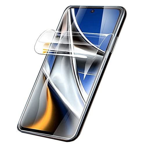 PORRVDP [2 Stück] Schutzfolie für Xiaomi Poco F4 (KEIN GLAS) 3D Nano-Tech Folie [100% Fingerabdrucksensor] [Hohe Empfindlichkeit] [HD Klar] [Anti-Kratzer] Transparente Displayschutzfolie von PORRVDP