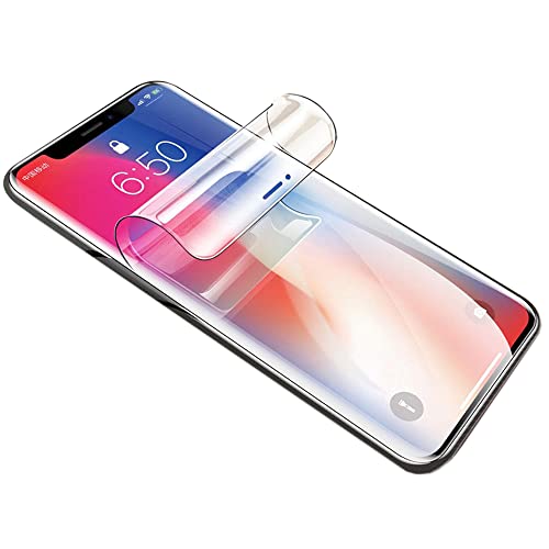 PORRVDP [2 Stück] Schutzfolie für iPhone 12 Pro/iPhone 12 (KEIN GLAS) 3D Nano-Tech Folie [100% Fingerabdrucksensor] [Hohe Empfindlichkeit] [HD Klar] [Anti-Kratzer] Transparente Displayschutzfolie von PORRVDP