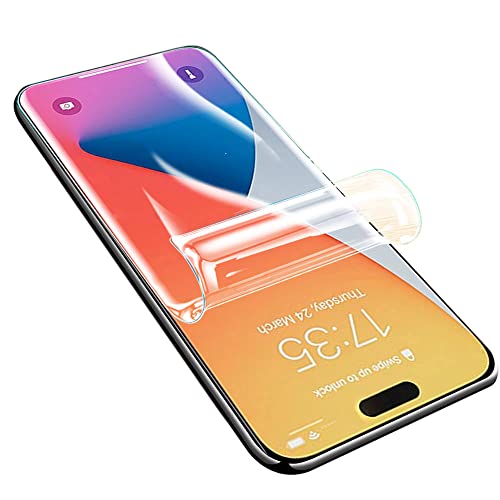 PORRVDP [2 Stück] Schutzfolie für iPhone 13/iPhone 13 Pro (KEIN GLAS) 3D Nano-Tech Folie [100% Fingerabdrucksensor] [Hohe Empfindlichkeit] [HD Klar] [Anti-Kratzer] Transparente Displayschutzfolie von PORRVDP