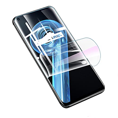 PORRVDP Displayschutzfolie aus Hydrogel für Realme 11 Pro 5G/Realme 11 Pro+ plus 5G 6.7", 2 Stück weiche TPU-Schutzfolie, transparent Displayschutzfolien [kein gehärtetes Glas] [hohe Empfindlichkeit] von PORRVDP