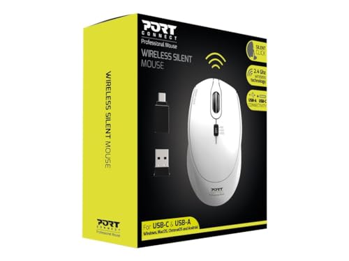PORT DESIGNS 900714 Mouse Ambidextrous RF Wireless+USB Type-C 1600 DPI von Port Designs