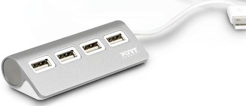 PORT Designs 900120 4 Port USB 2.0-Hub Grau, Weiß von PORT DESIGNS