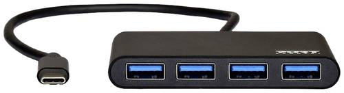PORT Designs 900123 4 Port USB-C® (USB 3.2 Gen 2) Multiport Hub Schwarz von PORT DESIGNS