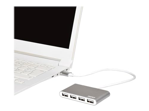 PORT Designs 900120 4 Port USB 2.0-Hub Grau, Weiß von Port Designs