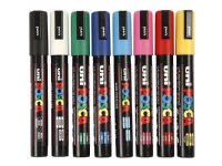 Paintmarker uni-ball posca pc-5m, Schachtel mit 8 Farben von POSCA