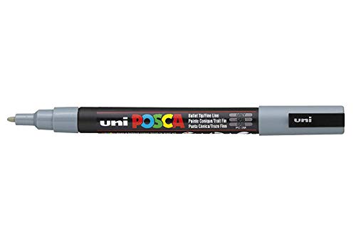 Posca Uni-Kugelschreiber PC-3M – Grau – Einzelstift von POSCA
