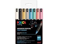 Uni-Ball PC-1MR, Metallisch, Mehrfarbig, Mehrfarbig, 8 Farben, Fein / Ultrafein, 0,7 mm, 8 Stück(e) von POSCA