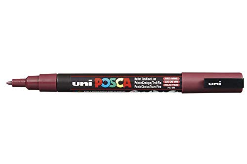 Uni-Ball Posca Marker PC-3M – Rotwein – Einzelstift von POSCA