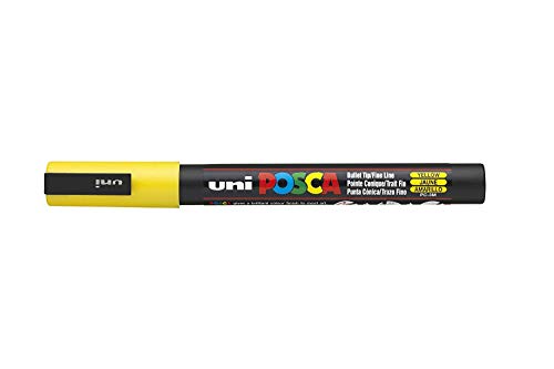 Uni-Ball Posca PC-3M Marker, Gelb, 3 Stück Uni-Ball Posca PC-3M Marker, Gelb, 3 Stück von POSCA