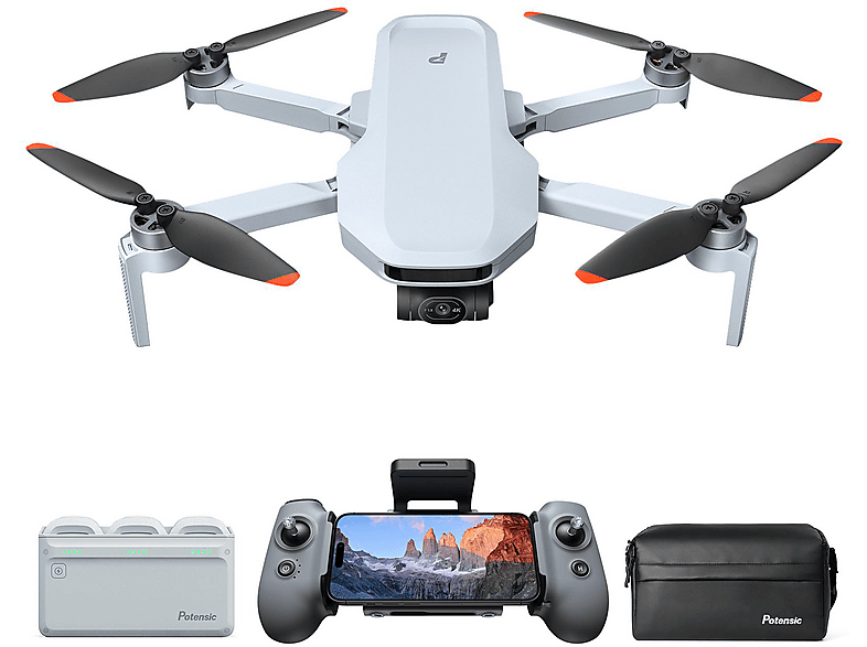 POTENSIC Atom 2 Fly More Combo Drohne, Grau POTENSIC Atom 2 Fly More Combo Drohne, Grau von POTENSIC