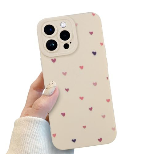 Cute Heart Phone Case for iPhone 13 Pro, White Love Heart Pattern for Women Girls, Soft TPU Slim Profile Shockproof Protective Phone Case for iPhone 13 Pro Cute Heart Phone Case for iPhone 13 Pro, White Love Heart Pattern for Women Girls, Soft TPU Slim Profile Shockproof Protective Phone Case for iPhone 13 Pro von POTOK