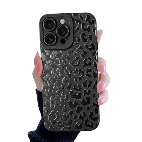 Handyhülle für iPhone 16 Pro Schwarz, Schwarzer Klein Leopard Hülle Niedlich Geparden Muster Design Schutzhülle für Frauen Mädchen, Silikon Hülle für iPhone 16 Pro Handyhülle für iPhone 16 Pro Schwarz, Schwarzer Klein Leopard Hülle Niedlich Geparden Muster Design Schutzhülle für Frauen Mädchen, Silikon Hülle für iPhone 16 Pro von POTOK