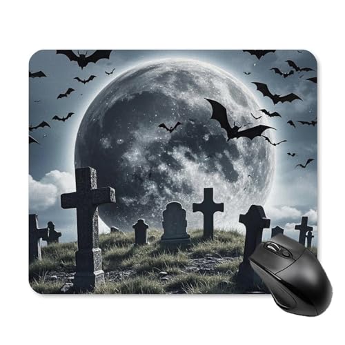 Above The Cemetery Mauspad, quadratisch, Gaming-Mauspad, ultradünn, glatte Oberfläche und rutschfeste Gummiunterseite, wasserdicht, bequem, Mauspad für Computer, Laptop, 25 x 30 cm Above The Cemetery Mauspad, quadratisch, Gaming-Mauspad, ultradünn, glatte Oberfläche und rutschfeste Gummiunterseite, wasserdicht, bequem, Mauspad für Computer, Laptop, 25 x 30 cm von POTSCBVW