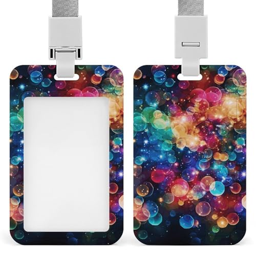 Ausweishalter mit buntem Regenbogen-Stern-Motiv, vertikaler Kunststoff-Kartenschutz, langlebiger Ausweishalter für Lehrer, Krankenschwester, Beamte, Sicherheitspersonal Ausweishalter mit buntem Regenbogen-Stern-Motiv, vertikaler Kunststoff-Kartenschutz, langlebiger Ausweishalter für Lehrer, Krankenschwester, Beamte, Sicherheitspersonal von POTSCBVW