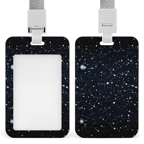 Constellations Ausweishalter mit Abreißband, vertikaler Kartenschutz, langlebiger Ausweishalter für Lehrer, Krankenschwester, Beamte, Sicherheitspersonal Constellations Ausweishalter mit Abreißband, vertikaler Kartenschutz, langlebiger Ausweishalter für Lehrer, Krankenschwester, Beamte, Sicherheitspersonal von POTSCBVW