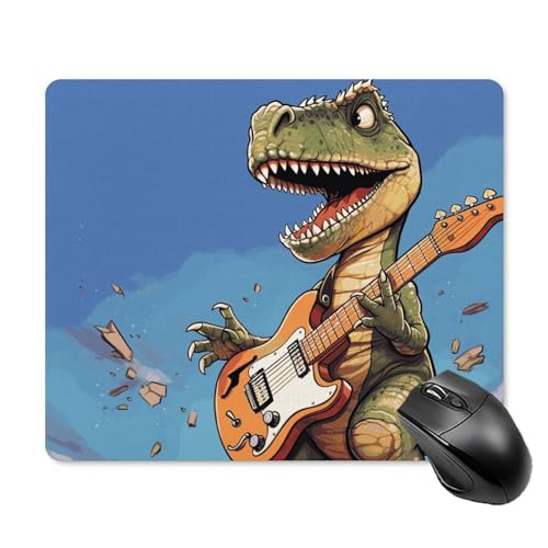 Dinosaurier-Mauspad, quadratisch, Gaming-Mauspad, ultradünn, glatte Oberfläche und rutschfeste Gummiunterseite, wasserdicht, bequem, Mauspad für Computer, Laptop, 18 x 22 cm Dinosaurier-Mauspad, quadratisch, Gaming-Mauspad, ultradünn, glatte Oberfläche und rutschfeste Gummiunterseite, wasserdicht, bequem, Mauspad für Computer, Laptop, 18 x 22 cm von POTSCBVW