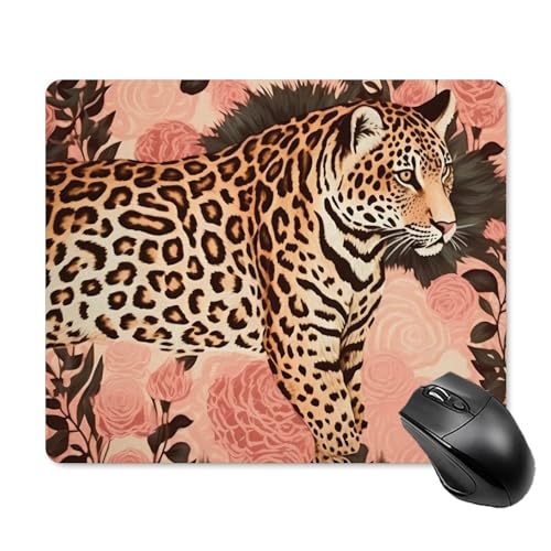 Gestreiftes Leoparden-Mauspad, quadratisch, Gaming-Mauspad, ultradünn, glatte Oberfläche und rutschfeste Gummiunterseite, wasserdicht, bequem, Mauspad für Computer, Laptop, 18 x 22 cm Gestreiftes Leoparden-Mauspad, quadratisch, Gaming-Mauspad, ultradünn, glatte Oberfläche und rutschfeste Gummiunterseite, wasserdicht, bequem, Mauspad für Computer, Laptop, 18 x 22 cm von POTSCBVW