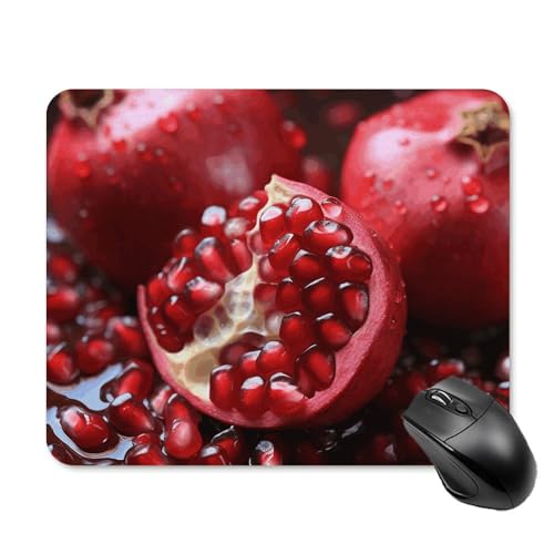 Granatapfel-Frucht-Mauspad, quadratisch, Gaming-Mauspad, ultradünn, glatte Oberfläche und rutschfeste Gummiunterseite, wasserdicht, bequem, Mauspad für Computer, Laptop, 20 x 25 cm Granatapfel-Frucht-Mauspad, quadratisch, Gaming-Mauspad, ultradünn, glatte Oberfläche und rutschfeste Gummiunterseite, wasserdicht, bequem, Mauspad für Computer, Laptop, 20 x 25 cm von POTSCBVW