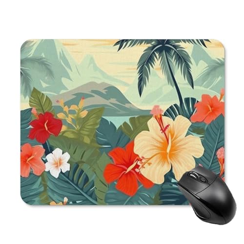 Hawaii-Mauspad, quadratisch, Gaming-Mauspad, ultradünn, glatte Oberfläche und rutschfeste Gummiunterseite, wasserdicht, bequem, Mauspad für Computer, Laptop, 20 x 25 cm Hawaii-Mauspad, quadratisch, Gaming-Mauspad, ultradünn, glatte Oberfläche und rutschfeste Gummiunterseite, wasserdicht, bequem, Mauspad für Computer, Laptop, 20 x 25 cm von POTSCBVW