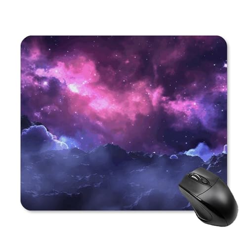 Magic Galaxy, quadratisches Gaming-Mauspad, ultradünn, glatte Oberfläche und rutschfeste Gummiunterseite, wasserdicht, bequem, Mauspad für Computer, Laptop, 25 x 30 cm, Violett Magic Galaxy, quadratisches Gaming-Mauspad, ultradünn, glatte Oberfläche und rutschfeste Gummiunterseite, wasserdicht, bequem, Mauspad für Computer, Laptop, 25 x 30 cm, Violett von POTSCBVW