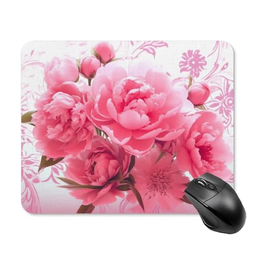 Mauspad mit Blumenmuster, quadratisch, ultradünn, glatte Oberfläche und rutschfeste Gummiunterseite, wasserdicht, bequem, Mauspad für Computer, Laptop, 20 x 25 cm Mauspad mit Blumenmuster, quadratisch, ultradünn, glatte Oberfläche und rutschfeste Gummiunterseite, wasserdicht, bequem, Mauspad für Computer, Laptop, 20 x 25 cm von POTSCBVW