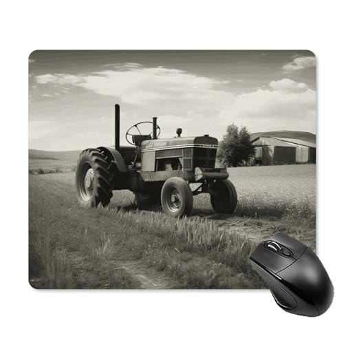 Mauspad mit Traktor-Landwirtschaft, quadratisch, ultradünn, glatte Oberfläche und rutschfeste Gummiunterseite, wasserdicht, bequem, Mauspad für Computer, Laptop, 18 x 22 cm Mauspad mit Traktor-Landwirtschaft, quadratisch, ultradünn, glatte Oberfläche und rutschfeste Gummiunterseite, wasserdicht, bequem, Mauspad für Computer, Laptop, 18 x 22 cm von POTSCBVW
