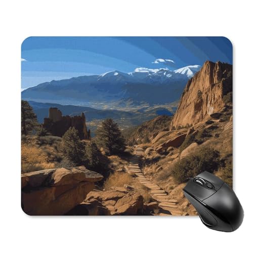 Pikes Peak Colorado Mauspad, quadratisch, Gaming-Mauspad, ultradünn, glatte Oberfläche und rutschfeste Gummiunterseite, wasserdicht, bequem, Mauspad für Computer, Laptop, 25 x 30 cm Pikes Peak Colorado Mauspad, quadratisch, Gaming-Mauspad, ultradünn, glatte Oberfläche und rutschfeste Gummiunterseite, wasserdicht, bequem, Mauspad für Computer, Laptop, 25 x 30 cm von POTSCBVW