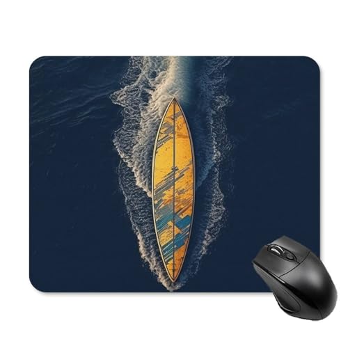 Surfbrett-Mauspad, quadratisch, Gaming-Mauspad, ultradünn, glatte Oberfläche und rutschfeste Gummiunterseite, wasserdicht, bequem, Mauspad für Computer, Laptop, 20 x 25 cm Surfbrett-Mauspad, quadratisch, Gaming-Mauspad, ultradünn, glatte Oberfläche und rutschfeste Gummiunterseite, wasserdicht, bequem, Mauspad für Computer, Laptop, 20 x 25 cm von POTSCBVW