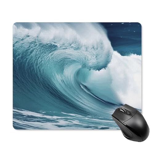 Waves-Mauspad, quadratisch, Gaming-Mauspad, ultradünn, glatte Oberfläche und rutschfeste Gummiunterseite, wasserdicht, bequem, Mauspad für Computer, Laptop, 18 x 22 cm Waves-Mauspad, quadratisch, Gaming-Mauspad, ultradünn, glatte Oberfläche und rutschfeste Gummiunterseite, wasserdicht, bequem, Mauspad für Computer, Laptop, 18 x 22 cm von POTSCBVW