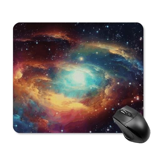 Wunderschönes Galaxy-Mauspad, quadratisch, Gaming-Mauspad, ultradünn, glatte Oberfläche und rutschfeste Gummiunterseite, wasserdicht, bequem, Mauspad für Computer, Laptop, 25 x 30 cm Wunderschönes Galaxy-Mauspad, quadratisch, Gaming-Mauspad, ultradünn, glatte Oberfläche und rutschfeste Gummiunterseite, wasserdicht, bequem, Mauspad für Computer, Laptop, 25 x 30 cm von POTSCBVW