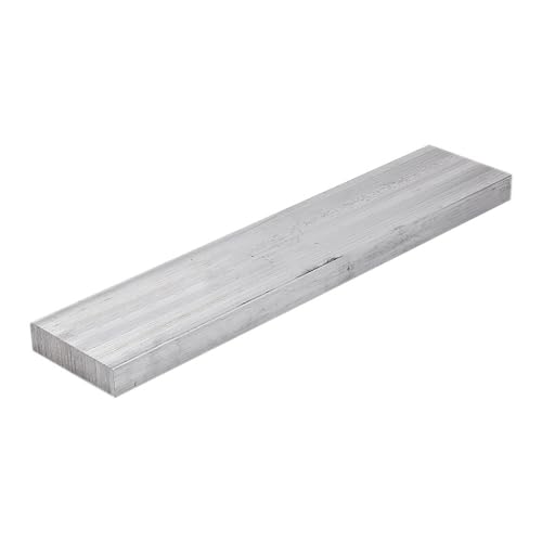 1 Stück rechteckiges Blech aus 6061-Aluminiumlegierung, legierte Aluminiumplatte for CNC-Flachmetallstangen, quadratische Aluminiumbleche L 20 Zoll (500 mm x 8 x 50 mm)(500MMX8X10MM) von POTUBI