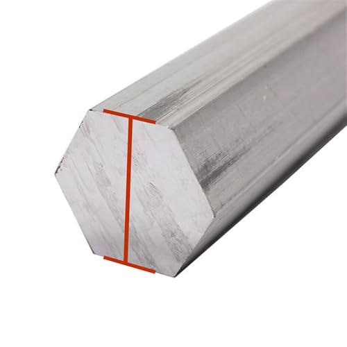 300 mm/12 Zoll Sechskantstange, Aluminiumstangen for Künstler, Aluminium-Pressplattenstreifen, Aluminiumplattenstangen Metall 1 Stück (32 mm)(50mm) von POTUBI
