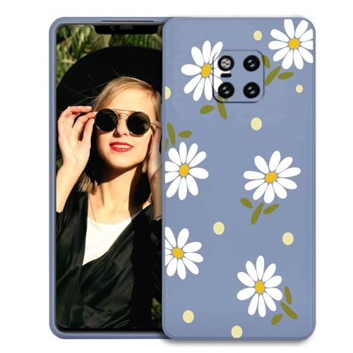 POUHYE Handyhülle für Huawei Mate 20 Pro Hülle, Weiche Schlanke Silikon TPU Schutzhülle mit Kamera Schutz, Tough stoßfest Huawei Mate 20 Pro Telefon Case Hellblau von POUHYE