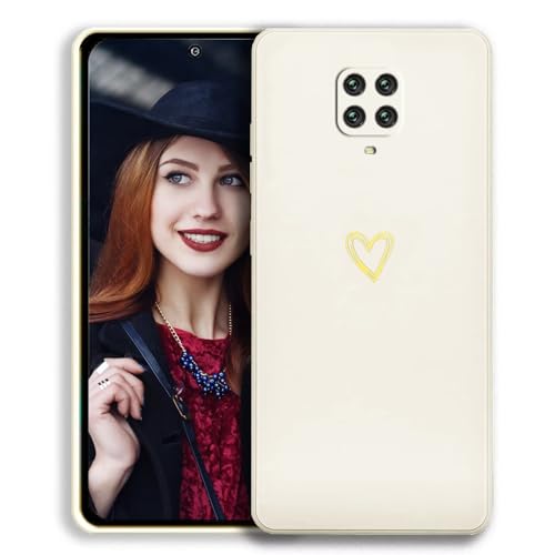 POUHYE Handyhülle für Xiaomi Redmi Note 9S/9 Pro/9 Pro Max Hülle, Soft Silikon Case, Kameraschutz und Bildschirmschutz, Ultra Dünn Stoßfest Schutzhülle für Xiaomi Redmi Note 9S/9 Pro/9 Pro Max Weiß von POUHYE