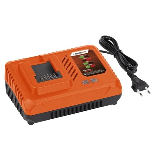 Powerplus Dual Power Akku Ladegerät POWDP9051-4.0A - für 20V & 2x20V Akku & Batterien - Akku-Plattform - Ideal für Akkuschrauber, kleine Bohrmaschine, Bohrschrauber UVM von POWERPLUS