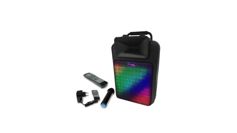 POWER8-LED - mobiles Akku PA Karaoke System inkl. Funkmikrofon | USB | SD | Bluetooth von POWER