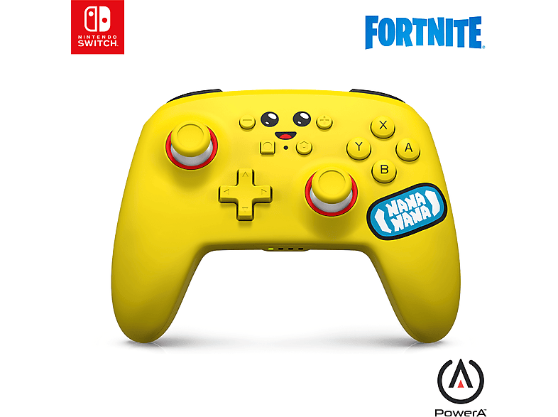 POWERA FORTNITE Peely verbesserter kabelloser Controller Gelb für Nintendo Switch, Switch Lite, OLED von POWERA