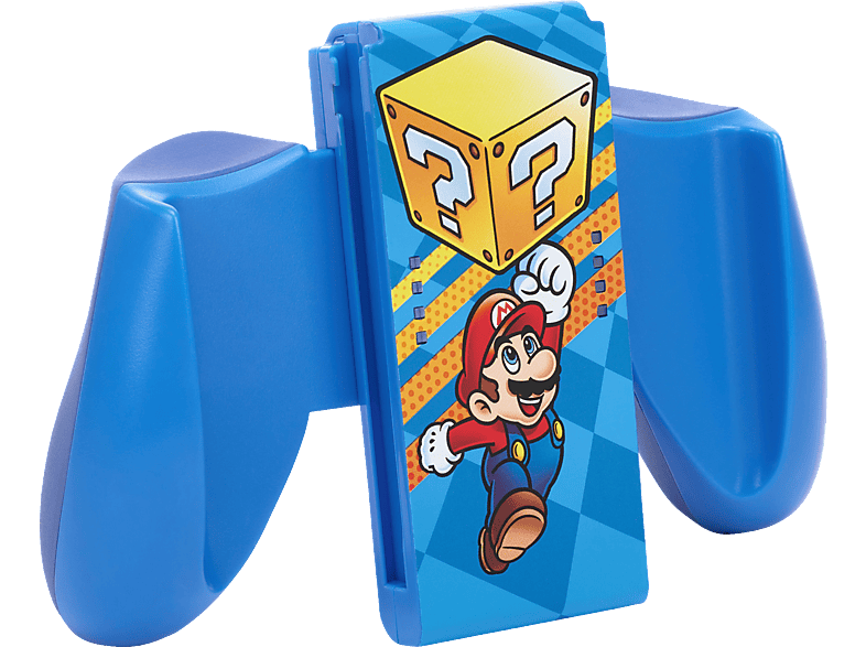 POWERA Joy-Con-Komfortgriff Mystery Block Mario, Nintendo Switch Controller Adapter, Blau von POWERA